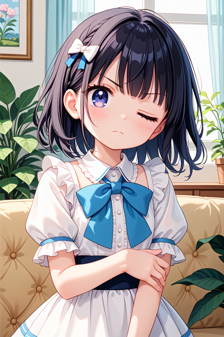 [SDXL] Wink helper / ウィンク補助