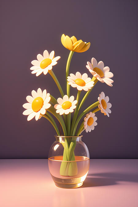 3D flower decoration/design material