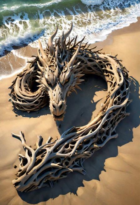 Driftwood Detailed Art - Dream Diffusion - By DICE