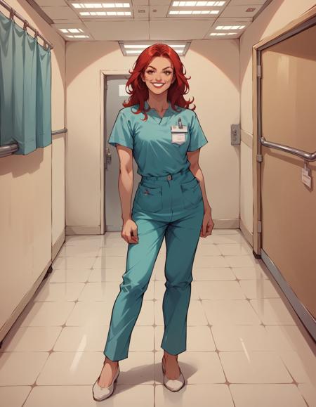 Modern Nurse Uniform Scrubs