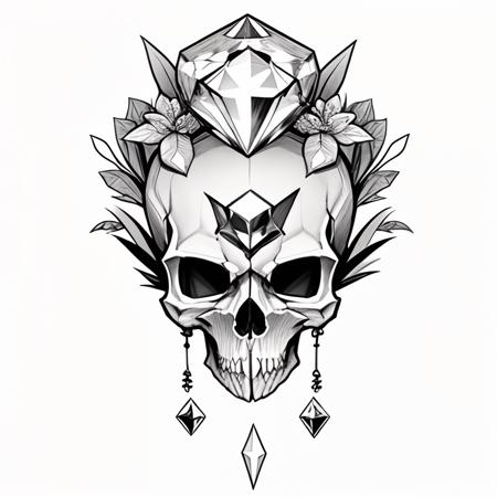 Minimalist tattoo designs (SD1.5 & NAI available)