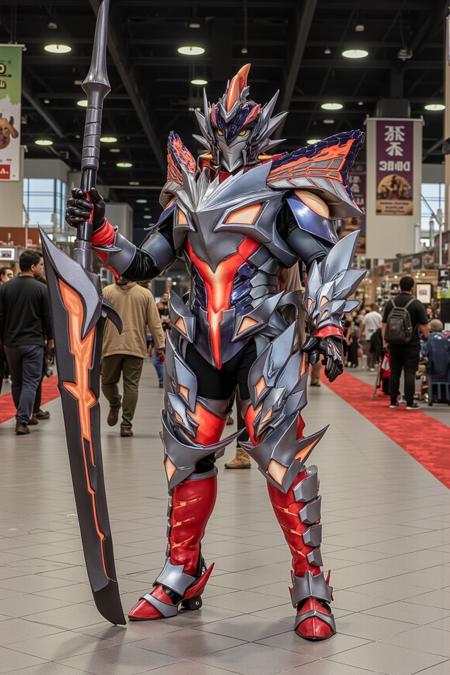 Monster Hunter Valstrax Armor Cosplay (魔物獵人, モンスターハンター)