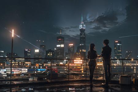 赛博世界/Cyberworld/赛博朋克场景 Lora