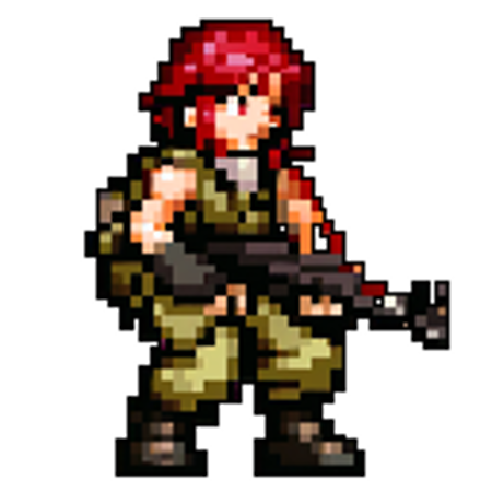 Metal Slug Standing Sprite Style