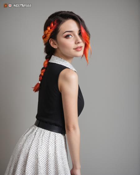 Black and White Belsira Dress