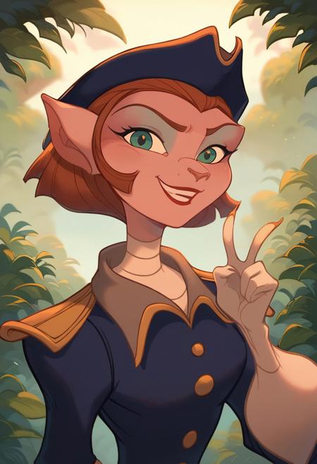 Captain Amelia Smollet - (Treasure Planet) - Character LoRA - [Pony]版本V1 (ID: 677870)