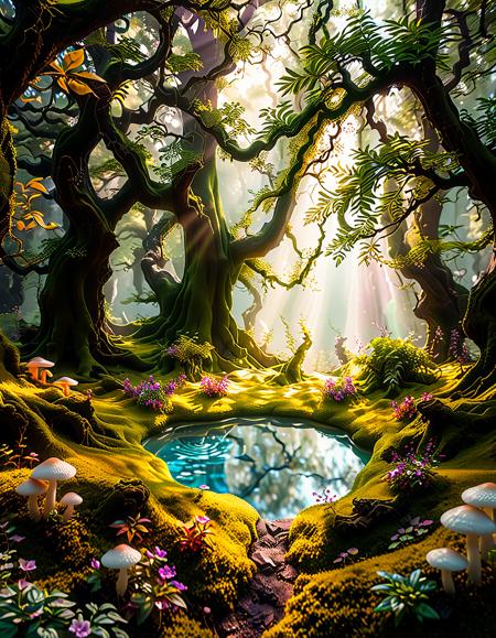 enchanted forest background