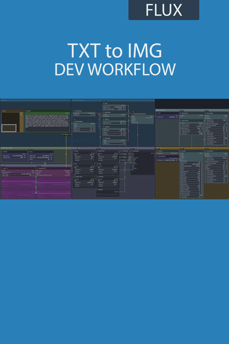 TXT to IMG simple workflow FLUX | UPSCALE | LORA | GGUF | CIVITAI Metadata版本? Dev - v1.0 (ID: 1118515)