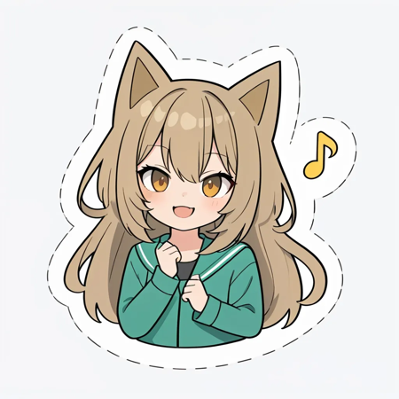 贴纸-虚线勾边(冰箱贴)/line with edge/シールです/스티커版本v1.0 (ID: 631090)