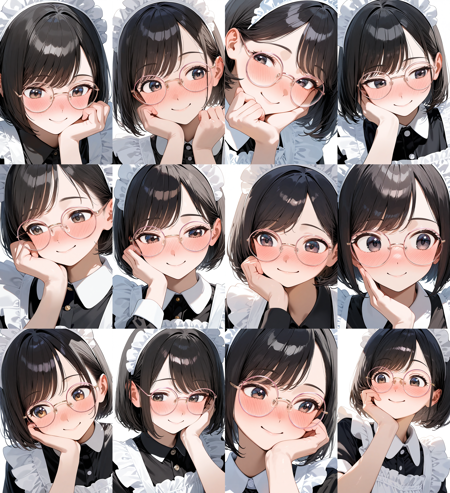 round metal frame glasses1 / illustrious