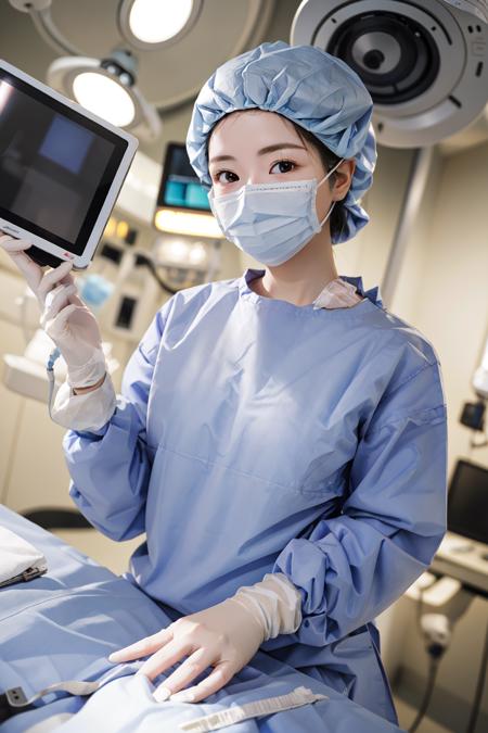 Female Surgeon / Surgical Nurse - Bouffant Cap