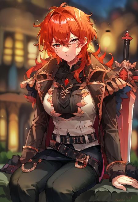 Filuc (Female Diluc from Genshin Impact) [Pony]