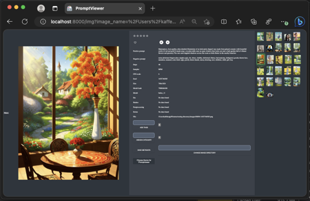 Promptvision - view all your generations in one place! Local image viewer!
