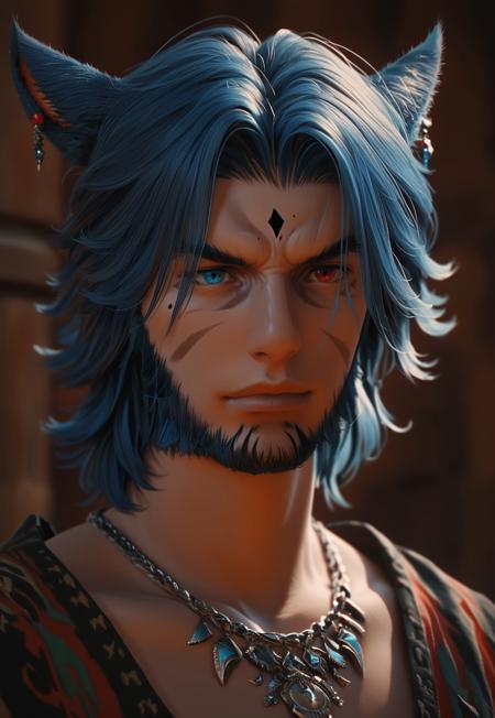Face 2 Male Miqo'te - FFXIV LoRa