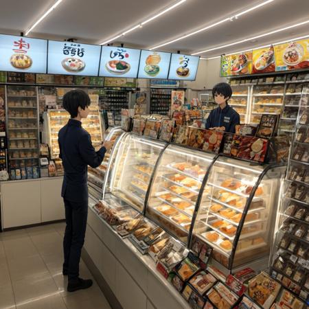 コンビニの店内F SDXL