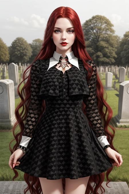 ?Gothic Hearts Wednesday Dress ~ PONY XL and SD 1.5?版本SD 1.5 (ID: 447431)