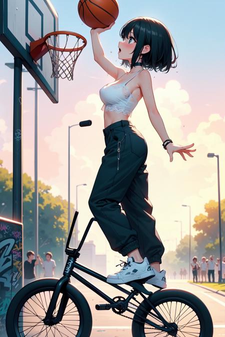 girl like basketball bmxbike