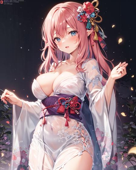 【Costume】See-Through Kimono (With multires noise version) 透明和服