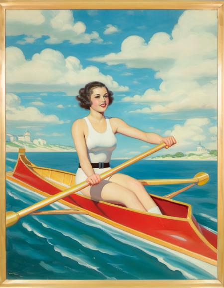 1930's Pin up - Enoch Bolles Style - SDXL 1.0
