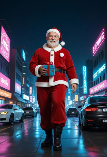 Cyberpunk Santa Claus