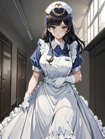 Long Puffy Nurse Uniform