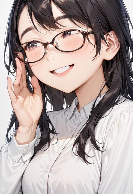 oval cell frame glasses2 SDXL