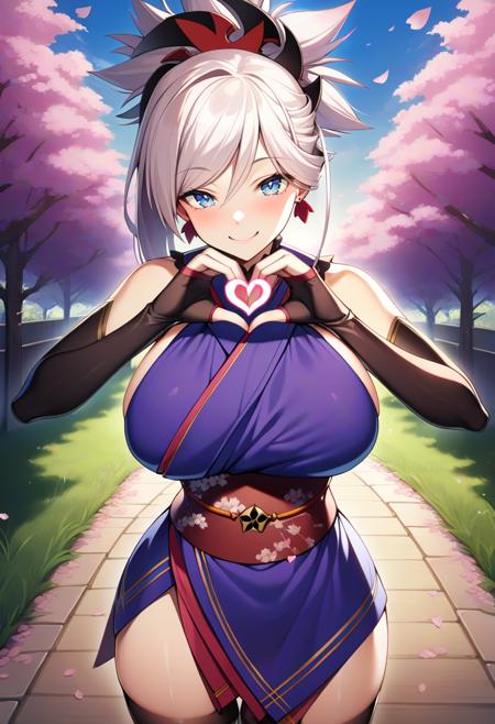 Miyamoto Musashi (6 Outfits) (Fate/Grand Order)版本PurpleKimono Animagine (ID: 554421)