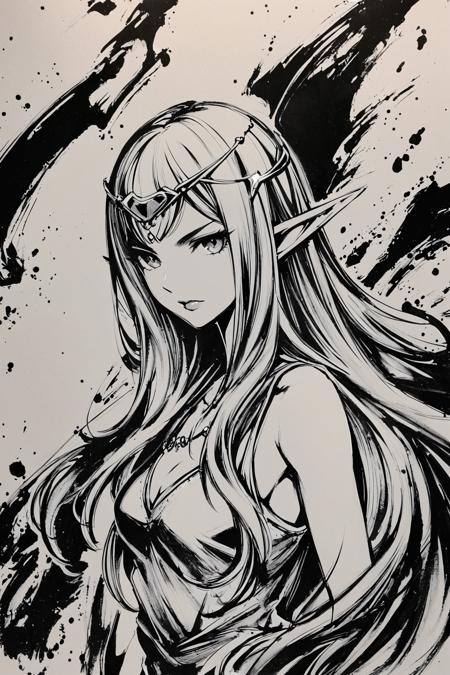[XL] Okazu/[墨絵師] 御歌頭/[墨绘师] 御歌头  浓重水墨印象画风- Artist Style