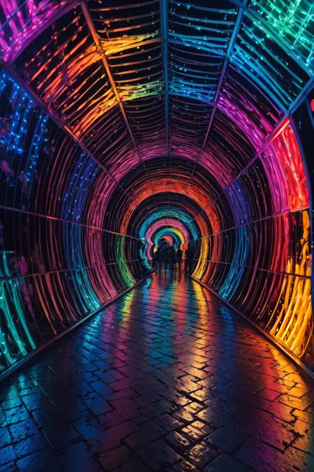 Light Tunnel | Rainbow Tunnel