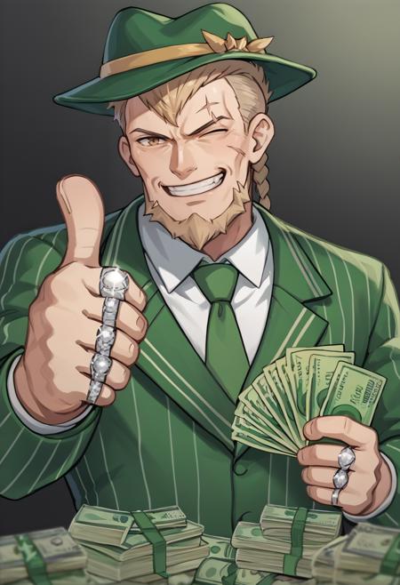 Jeralt Eisner (Fire Emblem: Three Houses) [Pony Diffusion]