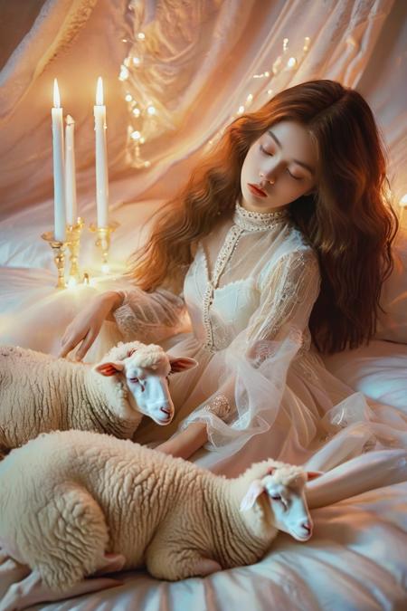 Girl and Sheep
