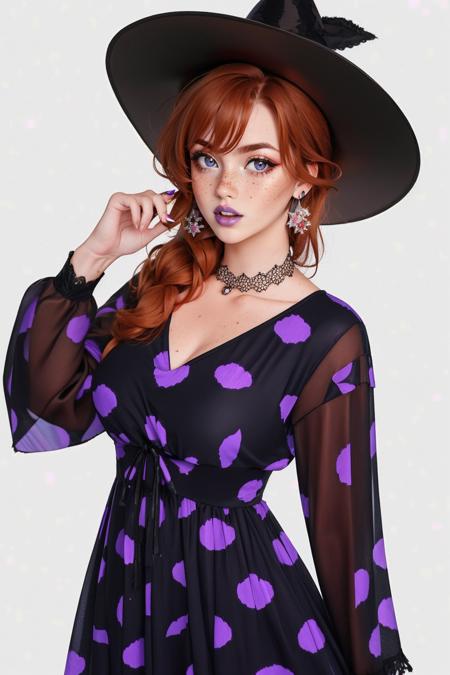 Witchy Purple and Black Dress