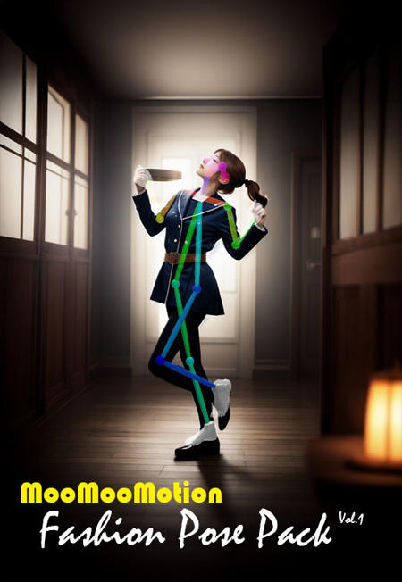 【MooMooMotion】Girl Pack 1 | 哞哞時尚姿勢包 1版本Fashion Pose Pack Vol.1 (ID: 173489)