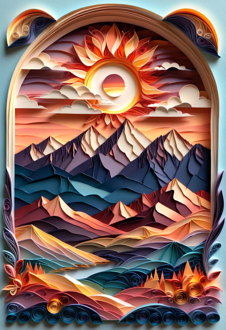 Paper Quilling And Layering Style - [Flux/SDXL/SD1.5]