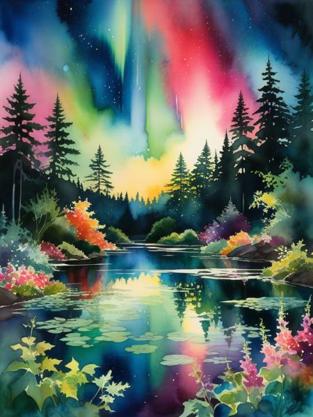 painting art Watercolor XL by Happy Ai/09/watercolor art/animation/anime/paintings/illustrations/水彩画/插画/动画/漫画/绘画/絵画/그림/