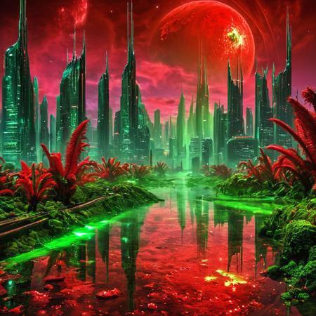 Alien World LoRA [XL+Pony]