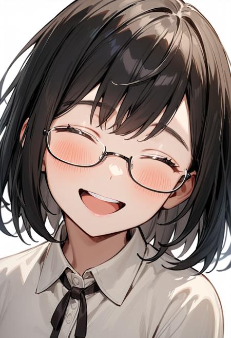 under-rim metal frame glasses SDXL