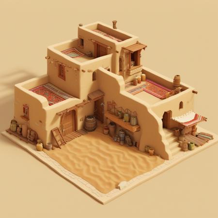 Desert Buildings (Isometric) [SDXL & SD1.5]