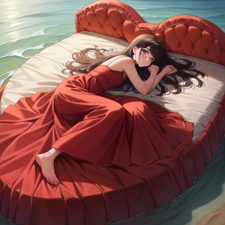 Heart-shaped Bed (pony diffusion)