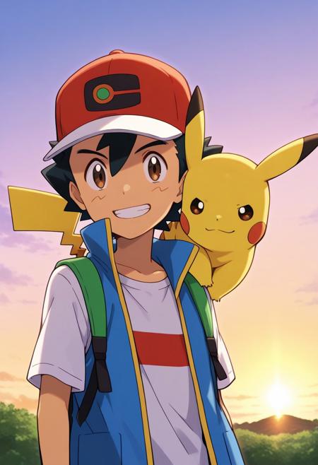 Ash Ketchum - Pokemon Journeys - Pony + Illustrious版本Illustrious - 1.0 (ID: 1112600)