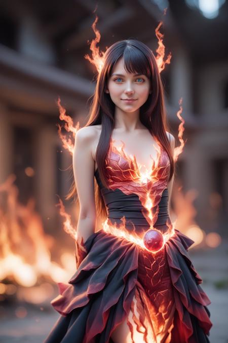 Fire Girl & Fire Aura [Pony XL]