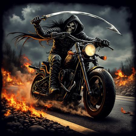 Metal skulls (cringe rocknroll) FLUX AND SDXL