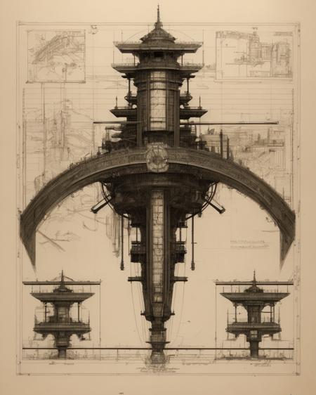 DaVinci's sketchbook (Fountain Pen Sketch )