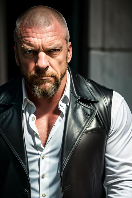 Triple H (shaved head) - Textual Inversion