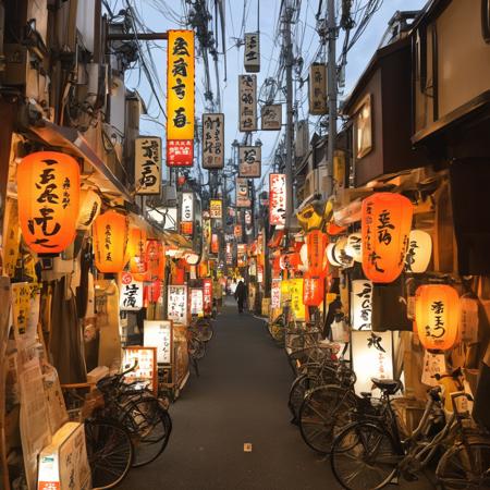 飲み屋街~しょんべん横丁(大阪・十三) / Bar Street - Shonben Yokocho (Juso, Osaka) SDXL版本SDXL_V1 (ID: 162567)
