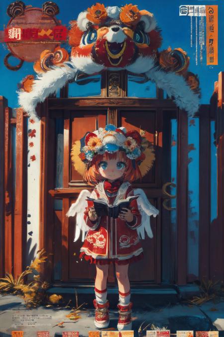 【新春快乐】醒狮-狮子帽 xuer lion head