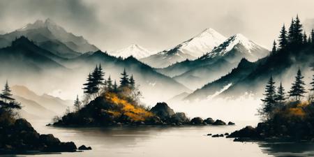 Ink scenery | 水墨山水