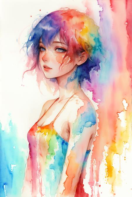 Better Watercolor painting - In the style of Iris Compiet