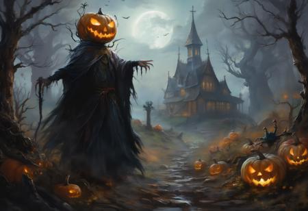 Halloween Landscape Style - Flux.1