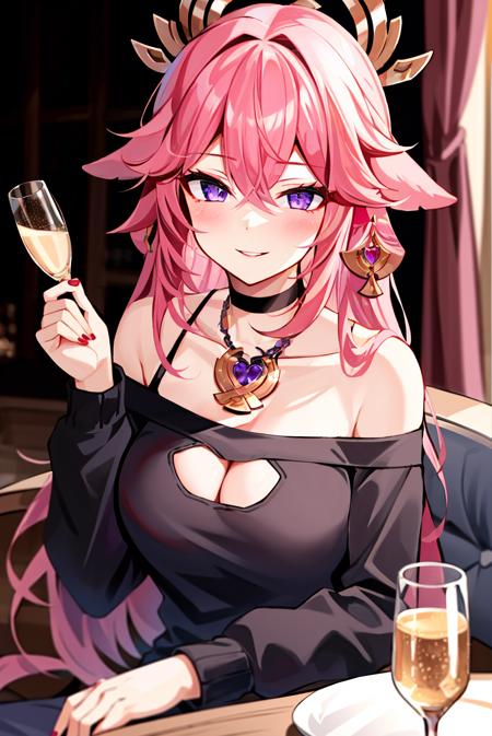 Yae Miko (Realistic + Anime) LoRA